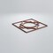 Ekena Millwork Small Gypsum Decorative Fretwork Wood Wall Panels, Walnut, 11 3/8"W x 11 3/8"H x 3/8"T WALW12X12X0375GYPWA - alternate 3